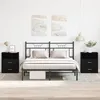 Image de Table de chevet - 2 pcs - Chêne Noir - 2 tiroirs - 50x32x60cm