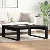 Image de Table basse - Chêne noir - 100x100 cm - Design contemporain - Montage facile