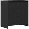 Image de Vidaxl buffet chêne noir 70x41x75 cm bois d'ingénierie