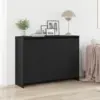 Image de Buffet Noir 102 X 29.5 X 75 Cm Bois D'ingénierie Vidaxl