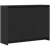 Image de Vidaxl buffet noir 102 x 29.5 x 75 cm bois d'ingénierie