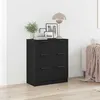 Image de vidaXL Buffet avec tiroir Chêne noir 60 x 30 x 70 cm Bois dingénierie 862087