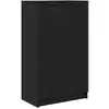 Image de Vidaxl cabinet à chaussures avec étagère chêne noir 59 x 35 x 100 cm