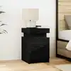Image de Cabinet De Chevet Chêne Noir 35 X 39 X 55 Cm Bois D'ingénierie Vidaxl