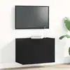 Image de Meuble Tv Chêne Noir 60x30x41 Cm Bois D'ingénierie Vidaxl