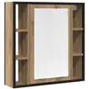 Image de Vidaxl armoire à miroir salle de bain chêne artisanal bois ingénierie