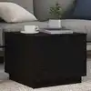 Image de Table Basse Avec Lumières Led Chêne Noir 50x50x40 Cm Vidaxl