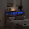 Image de vidaXL Armoire tête de lit avec LED vieux bois 160x17x102 cm 863131