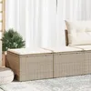 Image de vidaXL Salon de jardin avec coussins 2 pcs beige résine tressée acacia 3328681