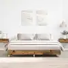 Image de Cadre De Lit Sans Matelas Vieux Bois 200x200 Cm Bois Ingénierie Vidaxl