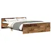 Image de Vidaxl cadre de lit sans matelas vieux bois 140x190 cm bois ingénierie
