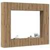 Image de vidaXL Meubles TV muraux 8 pcs chêne artisanal bois dingénierie banc TV meuble hifi centre de divertissement buffet TV 3328954