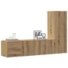 Image de vidaXL Meubles TV muraux 3 pcs chêne artisanal bois dingénierie banc TV meuble hifi centre de divertissement buffet TV 3328958