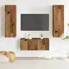 Image de Meubles Tv Muraux 3 Pcs Vieux Bois Bois D'ingénierie Vidaxl