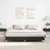 Image de vidaXL Cadre de lit sans matelas noir 180x200 cm bois dingénierie 3329022