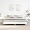 Image de Cadre De Lit Sans Matelas Blanc 160x200 Cm Bois D'ingénierie Vidaxl