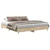 Image de Vidaxl cadre de lit sans matelas chêne sonoma 160x200 cm