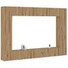 Image de Ensemble De Meuble Tv Mural 8 Pcs Chêne Artisanal Vidaxl
