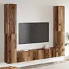 Image de Meubles Tv Muraux 6 Pcs Vieux Bois Bois D'ingénierie Vidaxl