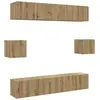 Image de Vidaxl ensemble de meuble tv mural 6 pcs chêne artisanal