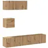 Image de Vidaxl ensemble de meuble tv mural 4 pcs chêne artisanal