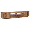 Image de Vidaxl meuble tv avec lumières led vieux bois bois d'ingénierie