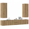 Image de vidaXL Ensemble de meuble TV mural 5 pcs chêne artisanal meuble TV meuble multimédia console TV meuble hifi centre de 3329194