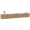 Image de vidaXL Ensemble de meuble TV mural 3 pcs chêne artisanal 3329204
