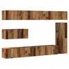 Image de Vidaxl ensemble de meuble tv mural 7 pcs vieux bois bois d'ingénierie