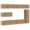 Image de Vidaxl ensemble de meuble tv mural 7 pcs chêne artisanal