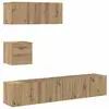 Image de Vidaxl ensemble de meuble tv mural 4 pcs chêne artisanal
