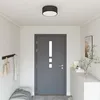 Image de Plafonnier Noir Ø 30 cm en Tissu E27