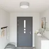 Image de Lampadaire encastré - Ø 38 cm - Tissu gris - E27 - Design contemporain