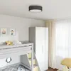 Image de Lampe de plafond - Abat-jour étoilé - Noir - Ø 38 cm - E27 - Métal et Tissu