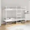 Image de Lit Superposé Sans Matelas Blanc 75x190 Cm Acier Vidaxl