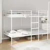 Image de VidaXL Lit superposé sans matelas blanc 100x200 cm acier 42000331