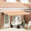 Image de vidaXL Toile de rechange pour auvent Jaune et Orange 380 x 195 cm 42000487