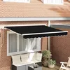 Image de vidaXL Toile de rechange pour auvent Noir 3 x 25 m Polyester 42000544
