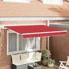 Image de vidaXL Toile de rechange pour auvent Rouge 3 x 25 m Polyester 42000628
