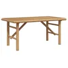Image de Table basse en bambou - vidaXL - 90x50x43 cm - Marron - Moderne - Usage quotidien - Déco minimaliste - Durable