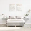 Image de vidaXL Cadre de lit Gris béton 193 x 123 x 25 cm Bois dingénierie 861078