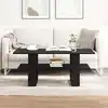 Image de Table Basse Chêne Noir 102 X 55 X 42 Cm Bois D'ingénierie Vidaxl