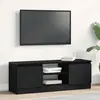 Image de Meuble Tv Chêne Noir 102x30x36 Cm Bois D'ingénierie Vidaxl