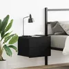 Image de vidaXL Cabinet de chevet Chêne noir 40 x 30 x 30 cm Bois dingénierie 862459