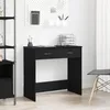 Image de Bureau Noir en Chêne 80x40x75 cm en Bois d ingénierie