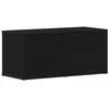 Image de Meuble TV moderne - vidaXL - Chêne Noir - 80x34x36 cm - Bois dingénierie - Porte coulissante - 2 tiroirs
