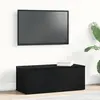 Image de Meuble Tv Avec Tiroir Chêne Noir 80x34x30 Cm Bois D'ingénierie Vidaxl