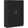 Image de Vidaxl bibliothèque chêne noir 82,5 x 30,5 x 115 cm bois d'ingénierie