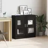 Image de Bibliothèque - Chêne Noir - 825x305x80 cm - Bois dingénierie - Style Contemporain