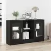 Image de Buffet Chêne Noir 120 X 30,5 X 70 Cm Bois D'ingénierie Vidaxl